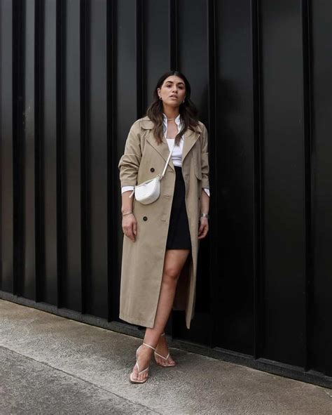 long cropped trench coat.